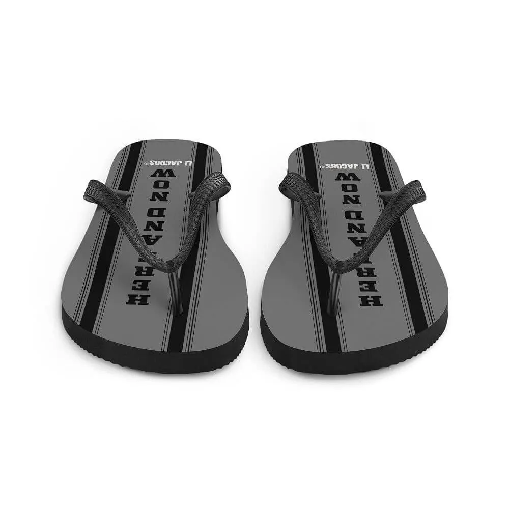 Here and Now Unisex Flip-Flops Sandals - Grey