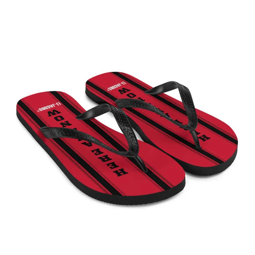 Here and Now Unisex Flip-Flops Sandals - Red