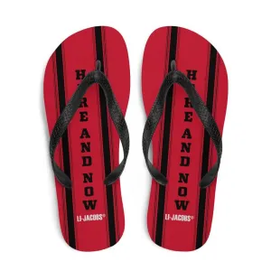 Here and Now Unisex Flip-Flops Sandals - Red