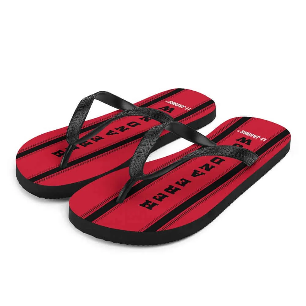 Here and Now Unisex Flip-Flops Sandals - Red