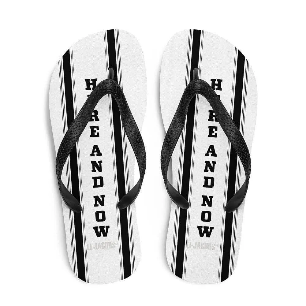Here and Now Unisex Flip-Flops Sandals - White