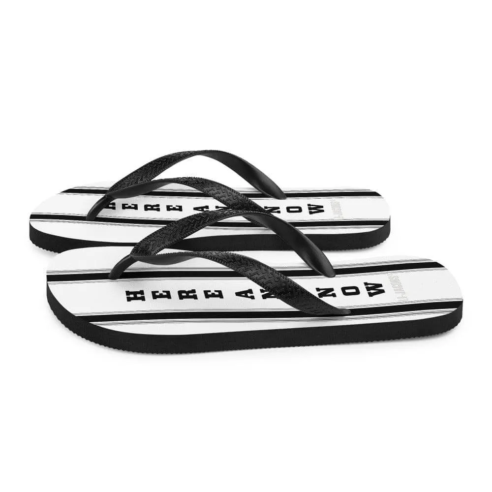 Here and Now Unisex Flip-Flops Sandals - White