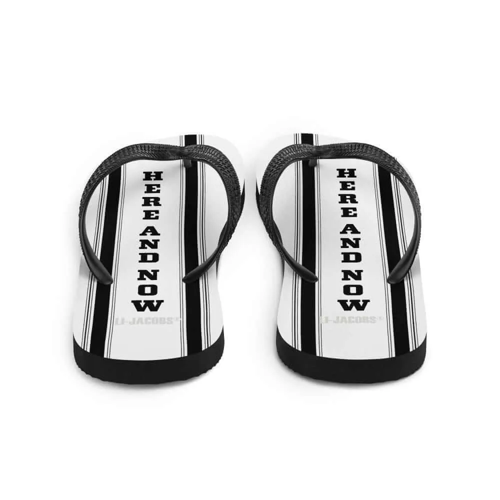 Here and Now Unisex Flip-Flops Sandals - White