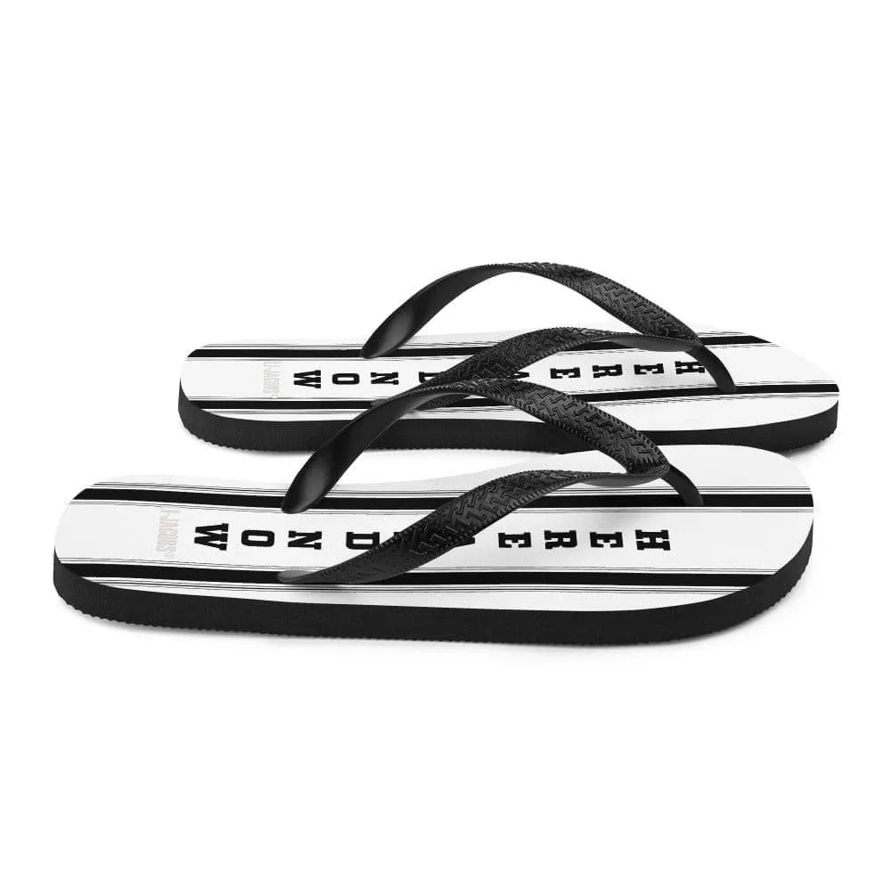 Here and Now Unisex Flip-Flops Sandals - White