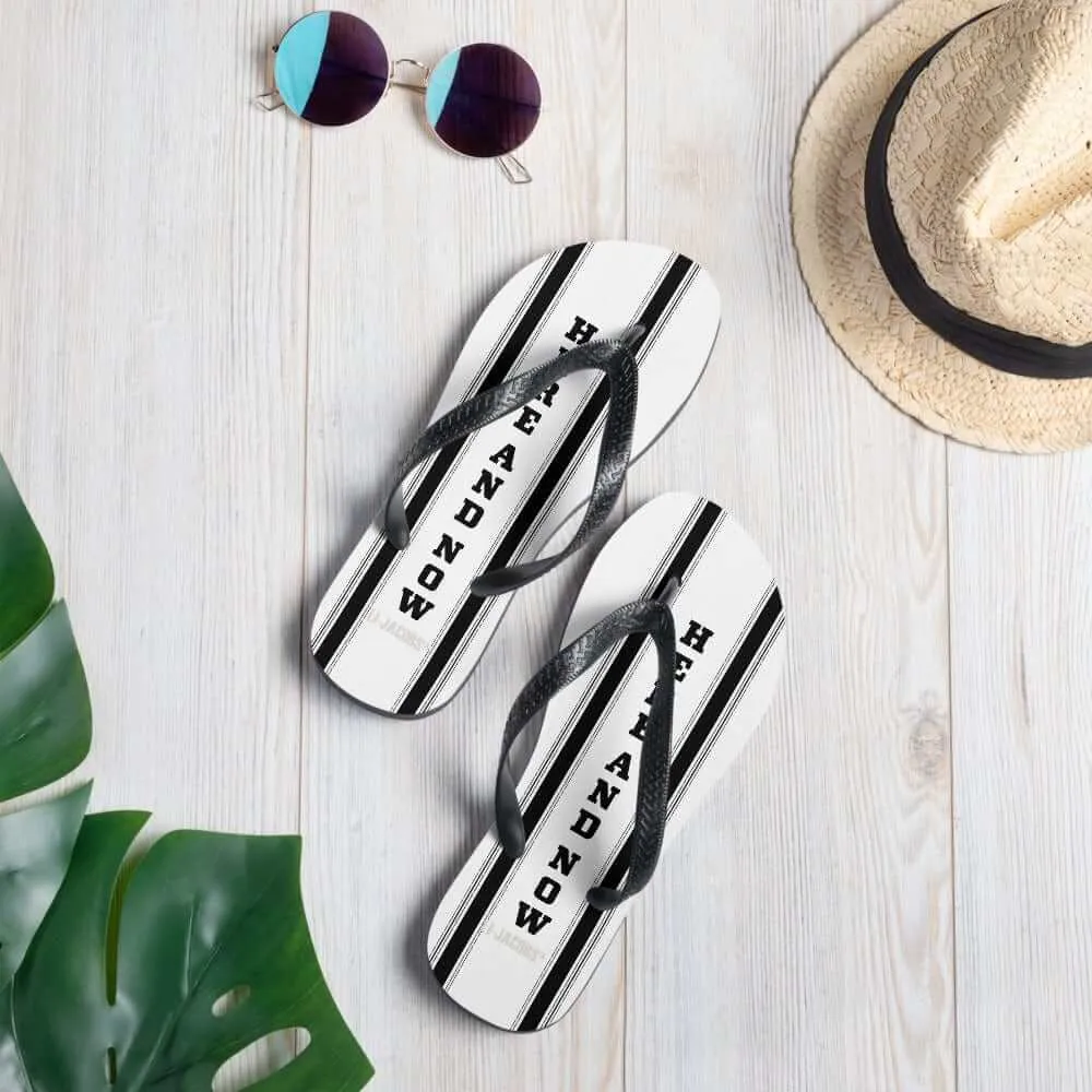 Here and Now Unisex Flip-Flops Sandals - White