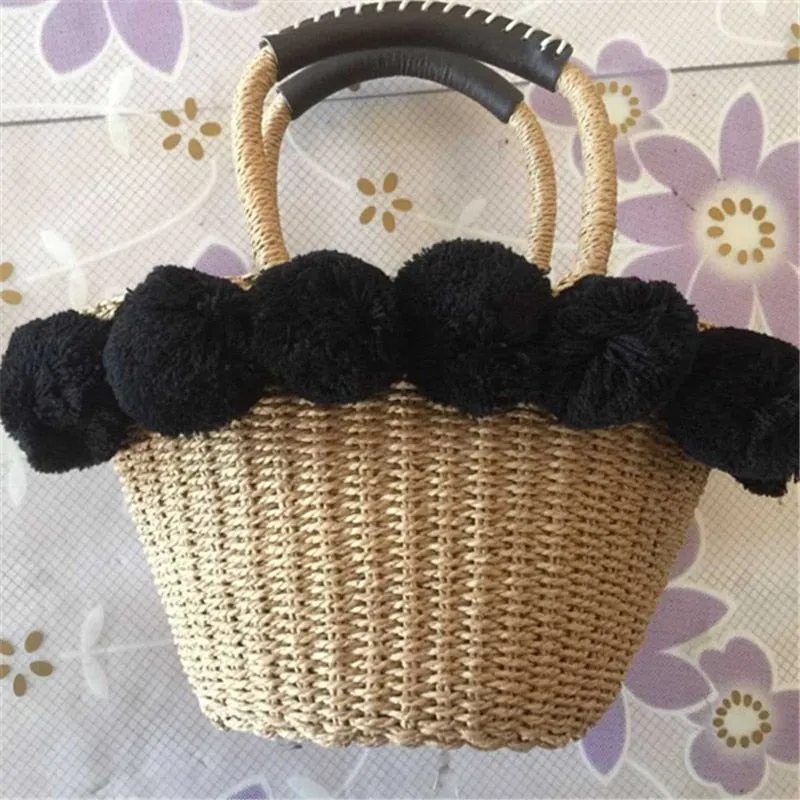 High Quality Hand Braided Straw Bag