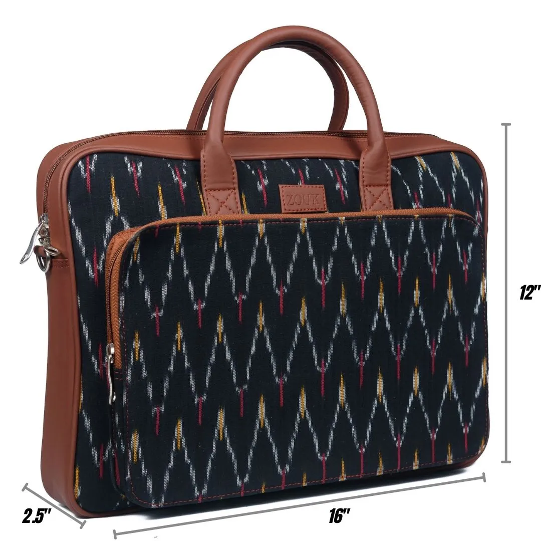 Ikat African Wave Laptop Bag