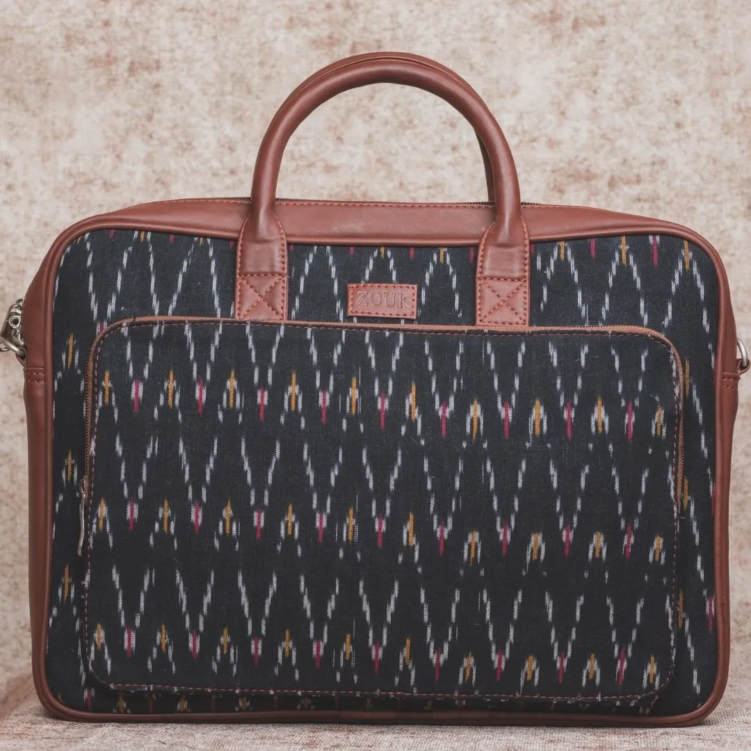 Ikat African Wave Laptop Bag