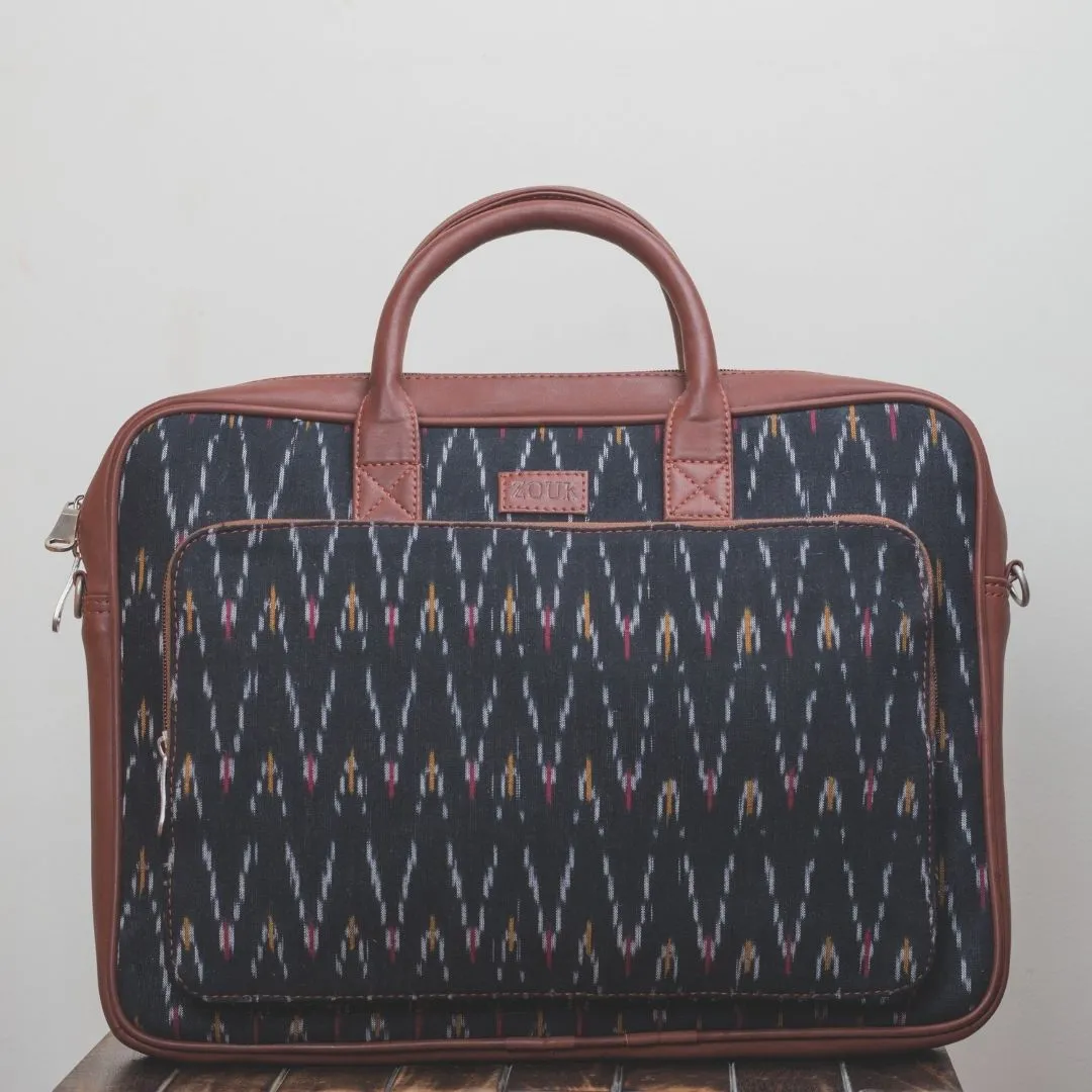 Ikat African Wave Laptop Bag