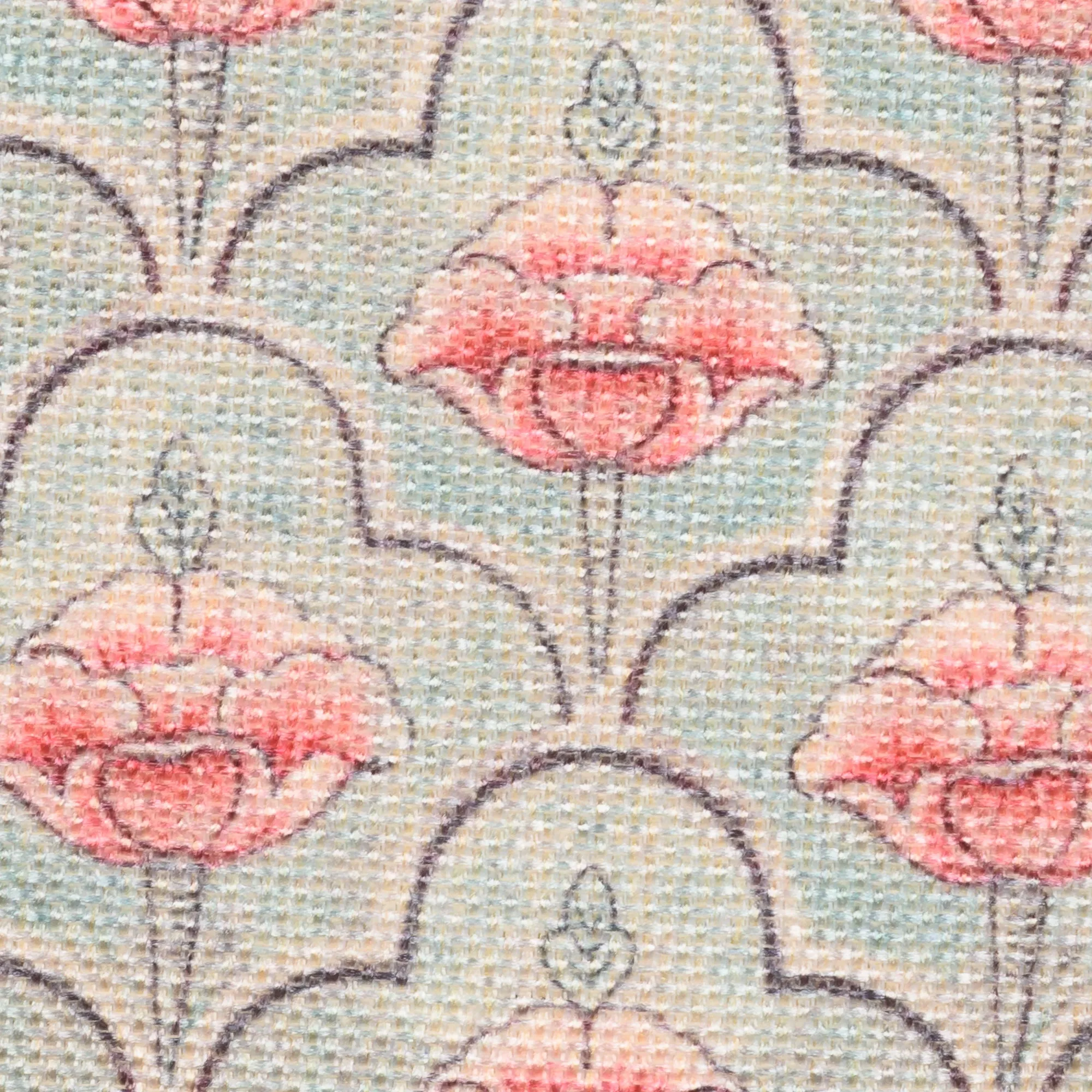 Karur Aquamarine Floral Motif Laptop Bag