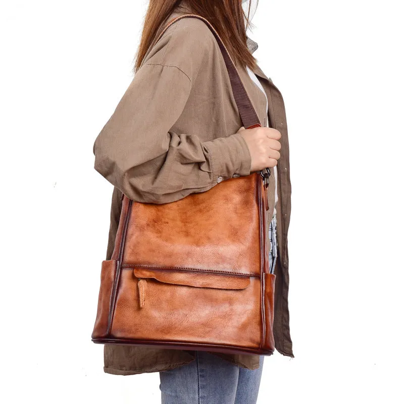 Ladies Black Leather Rucksack Stylish Backpacks For Women