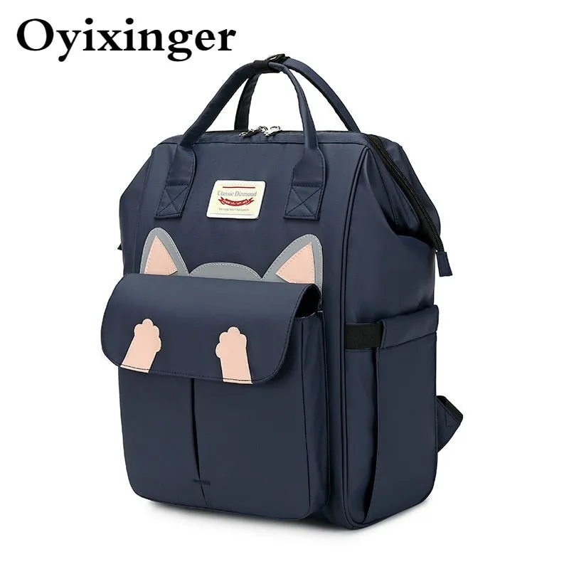 Large Capacity Junior High Girls School Bags Students Bag Women Good-looking Backpack
