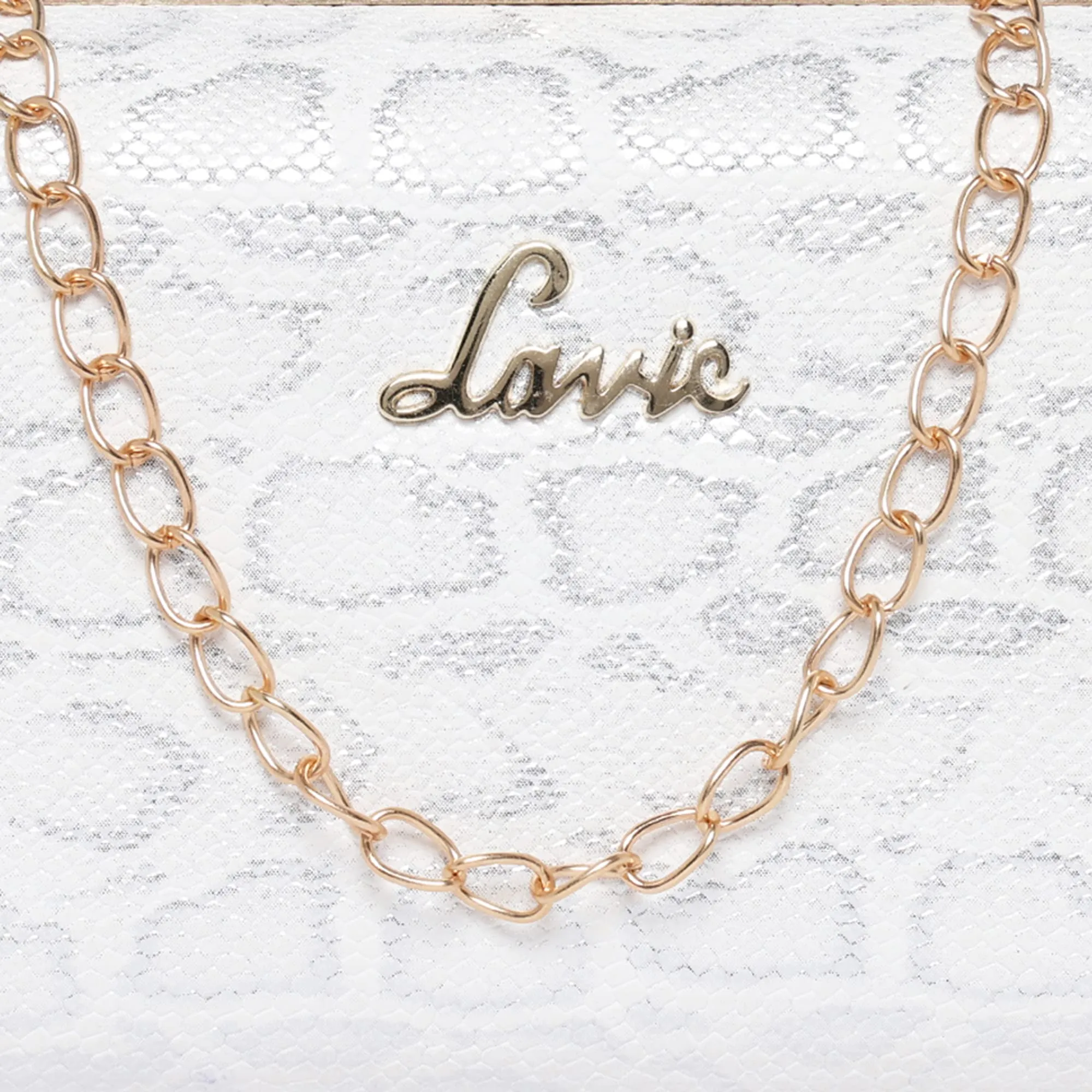 Lavie Women's Blink Framed Clutch Silver Ladies Purse Handbag