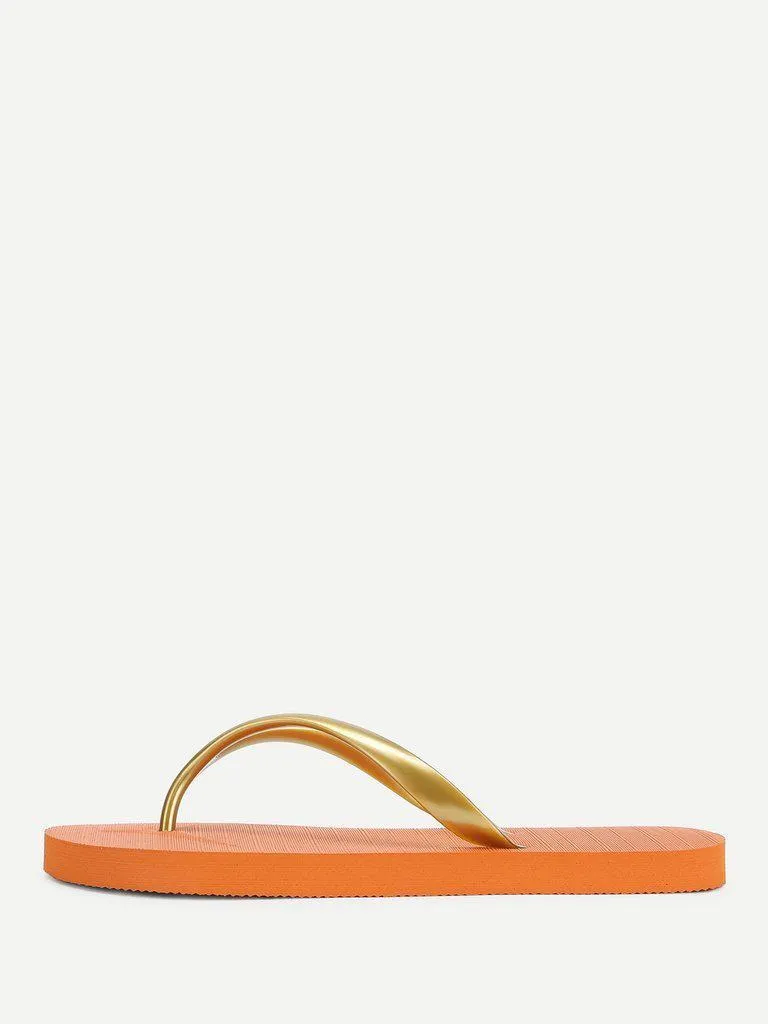 Letter Toe Post Sandals