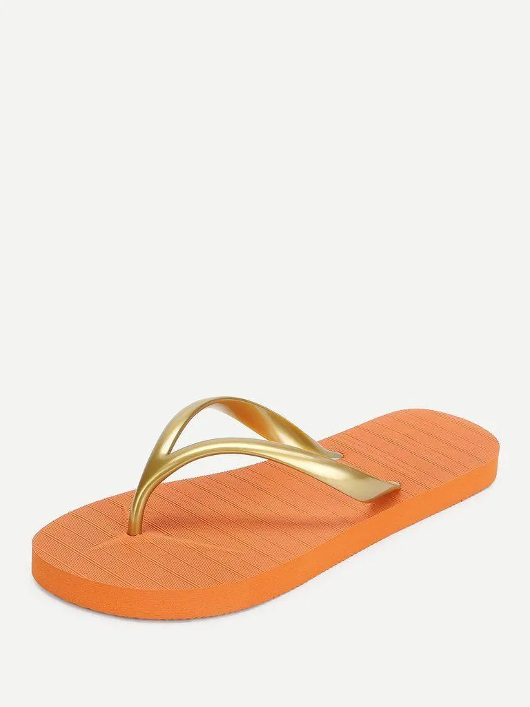 Letter Toe Post Sandals