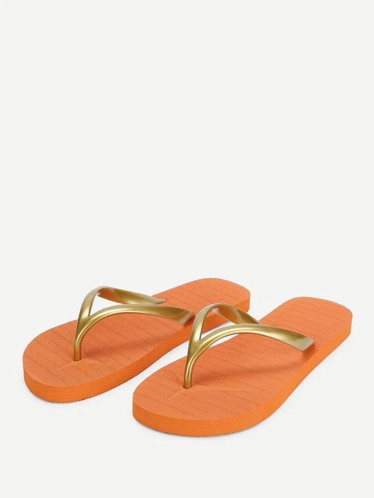 Letter Toe Post Sandals