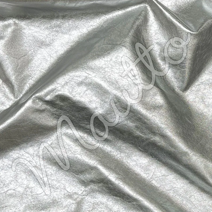 Metallic Silver Leather Strap for Petite & Small Bags, Purses, SLGs, Handbags - Choose Length & Hardware Finish