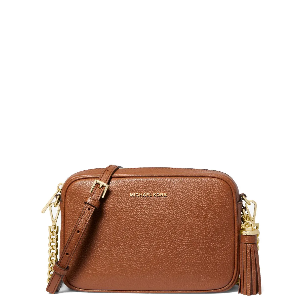 Michael Kors - Ginny Gold Luggage Crossbody Bag - 32F7GGNM8L - LUGGAGE
