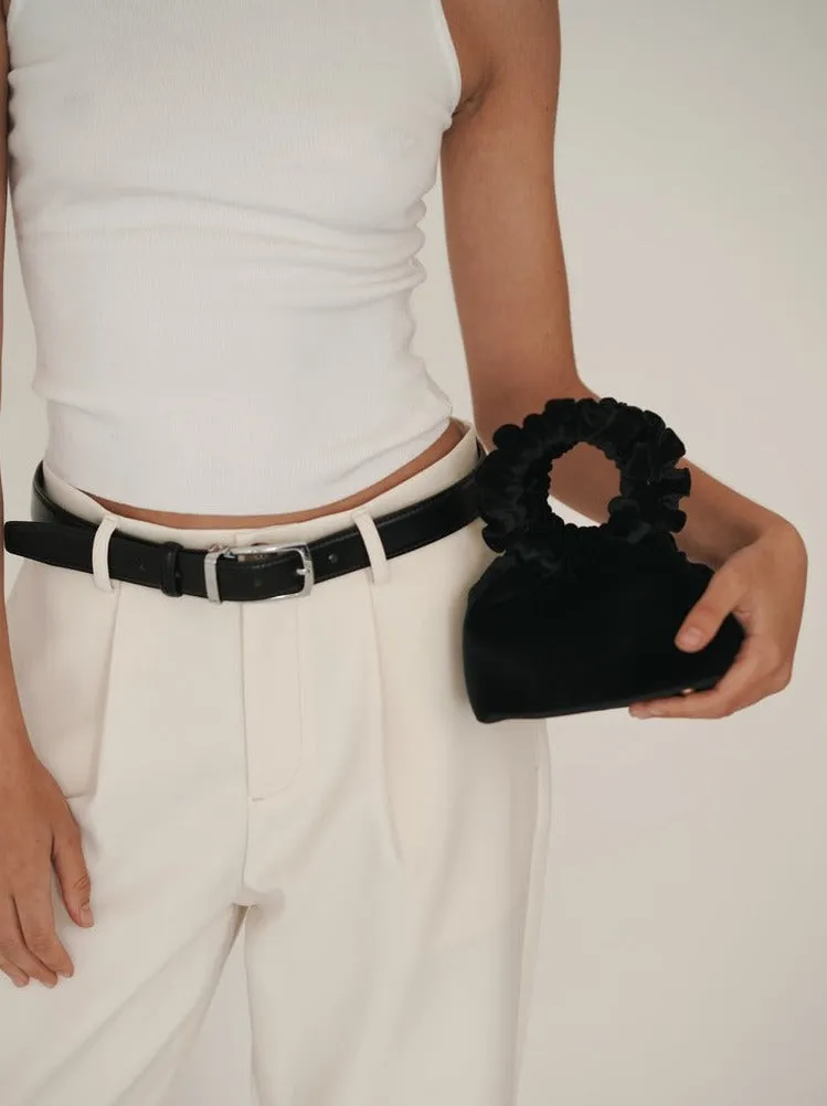 Mini Black Velvet Cloud Bag(Final Sale)
