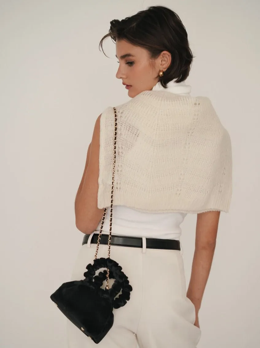 Mini Black Velvet Cloud Bag(Final Sale)