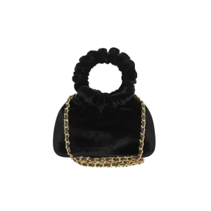 Mini Black Velvet Cloud Bag(Final Sale)