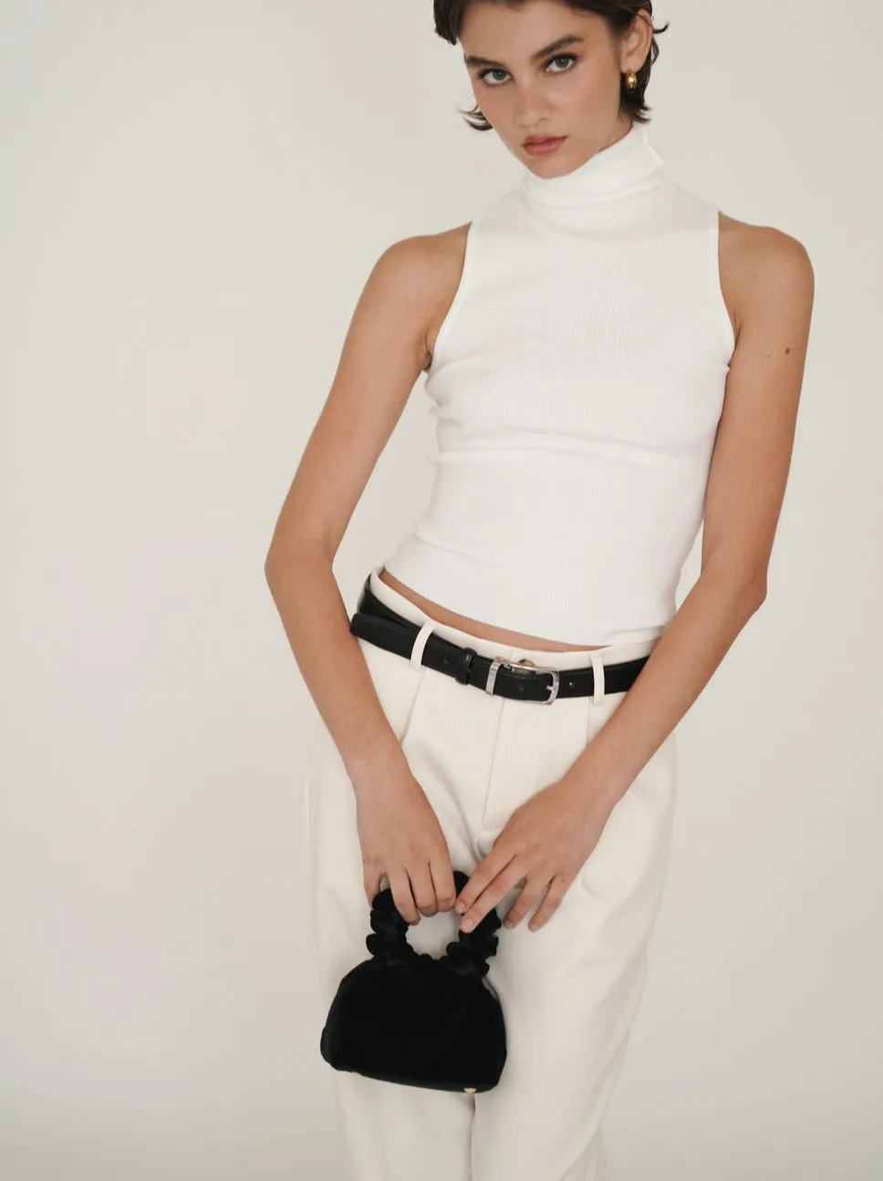 Mini Black Velvet Cloud Bag(Final Sale)