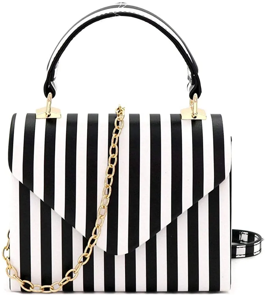 Mini Retro Neon Pink Box Flap leather Satchel Crossbody Handbag