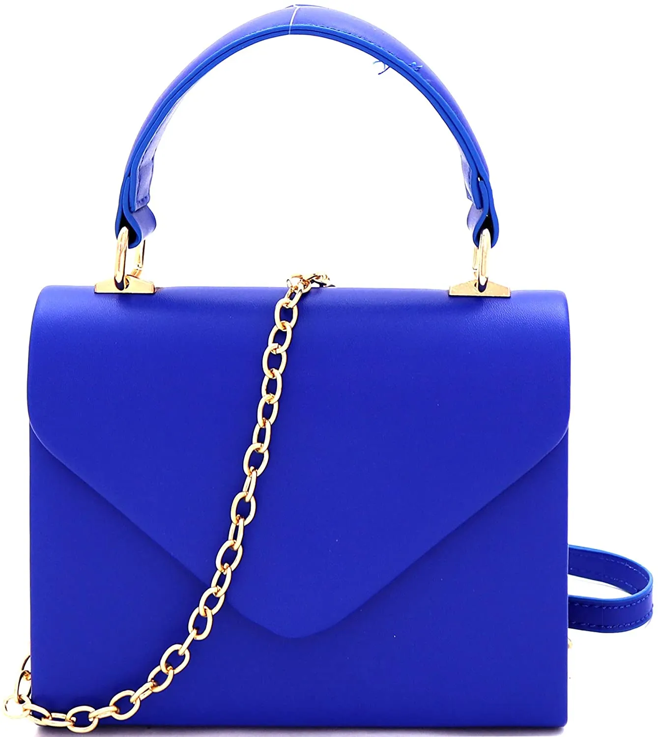 Mini Retro Neon Pink Box Flap leather Satchel Crossbody Handbag