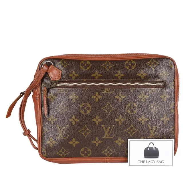 Monogram Wristlet Clutch