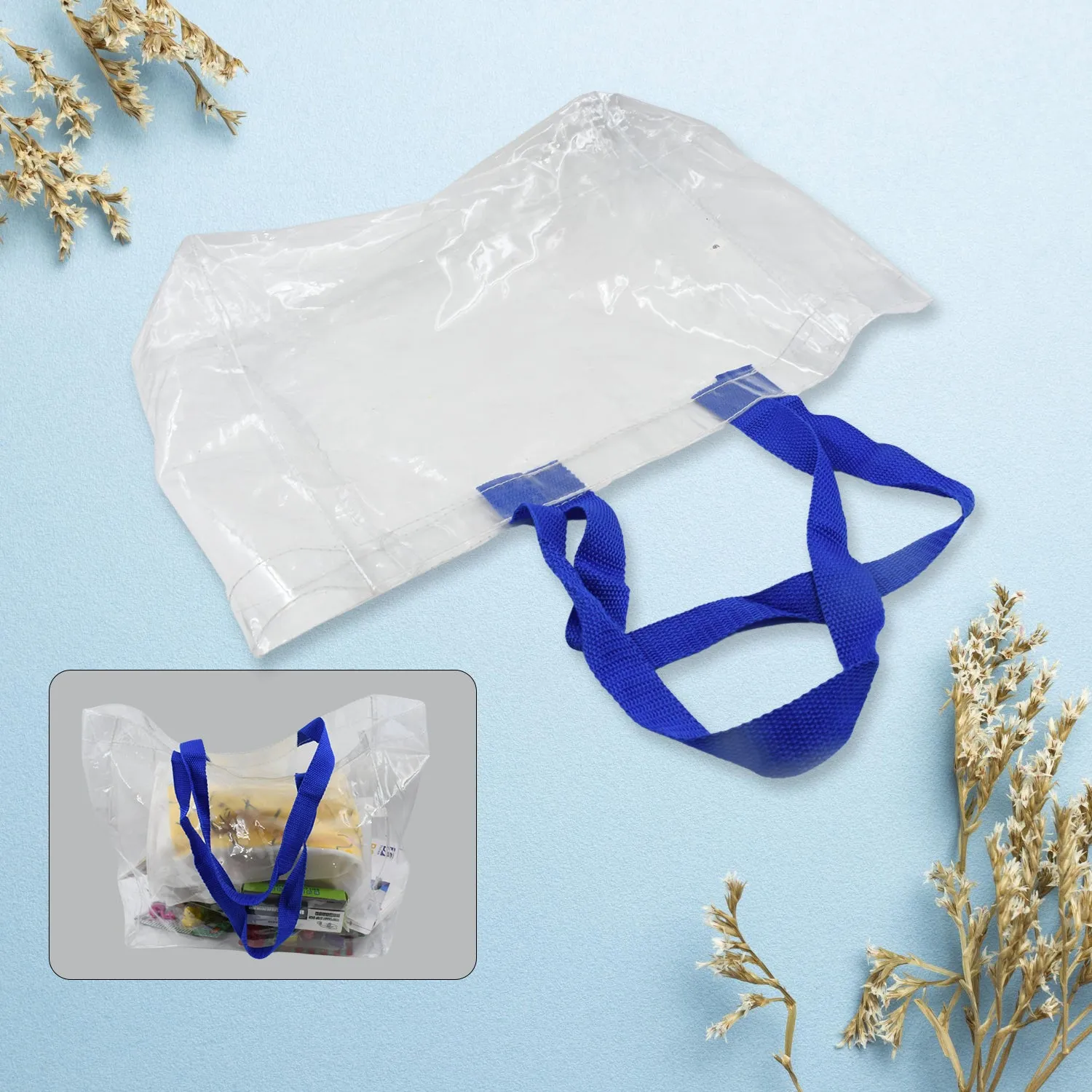 Multifunction Transparent Bag with Handle, 1 Pc