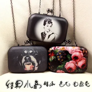 New 2015 Mini Evening Bag Fashion Candy Color Women Messenger Bags Day Clutch Long Chain Shoulder Bag Vintage Women Day Clutch
