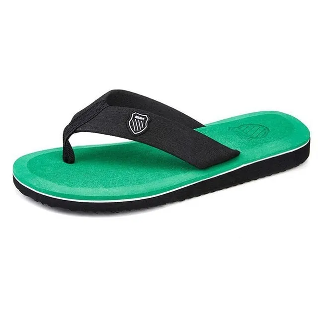 New Arrival Summer Men Flip Flops High Quality Beach Sandals Anti-slip Zapatos Hombre Casual Shoes A10