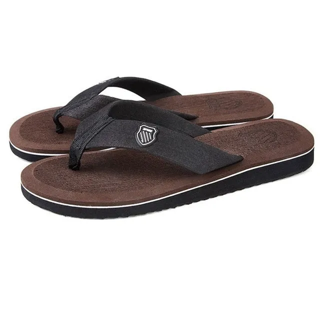 New Arrival Summer Men Flip Flops High Quality Beach Sandals Anti-slip Zapatos Hombre Casual Shoes A10