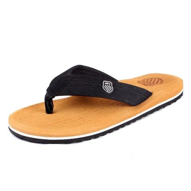 New Arrival Summer Men Flip Flops High Quality Beach Sandals Anti-slip Zapatos Hombre Casual Shoes A10