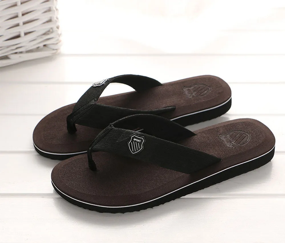 New Arrival Summer Men Flip Flops High Quality Beach Sandals Anti-slip Zapatos Hombre Casual Shoes A10