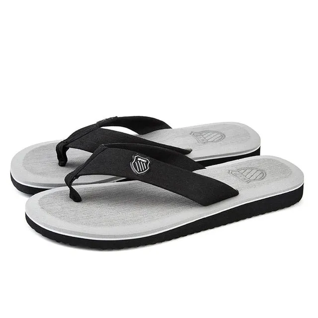 New Arrival Summer Men Flip Flops High Quality Beach Sandals Anti-slip Zapatos Hombre Casual Shoes A10