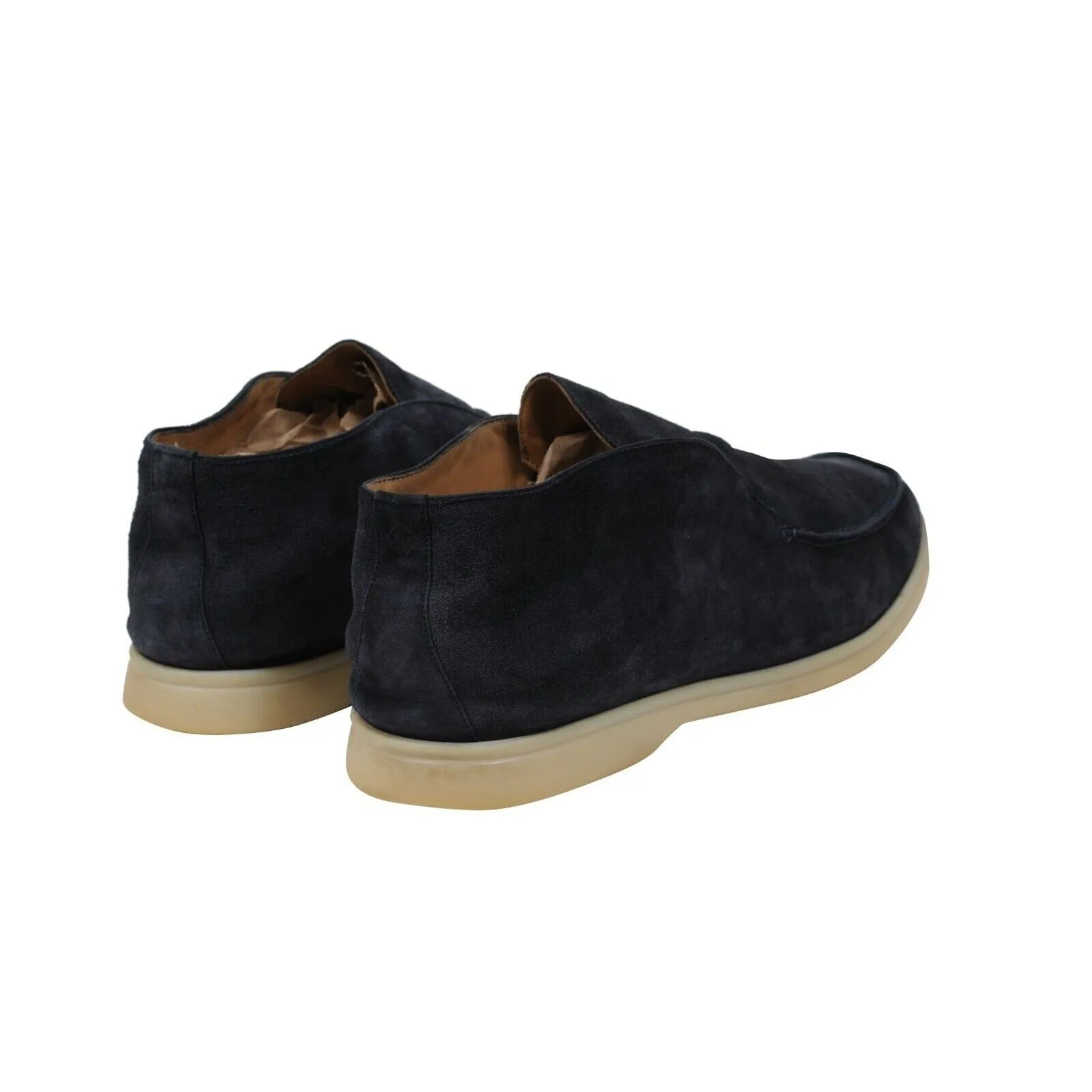 Open Walks Blue Suede Slip On Chukkas Ankle Boots