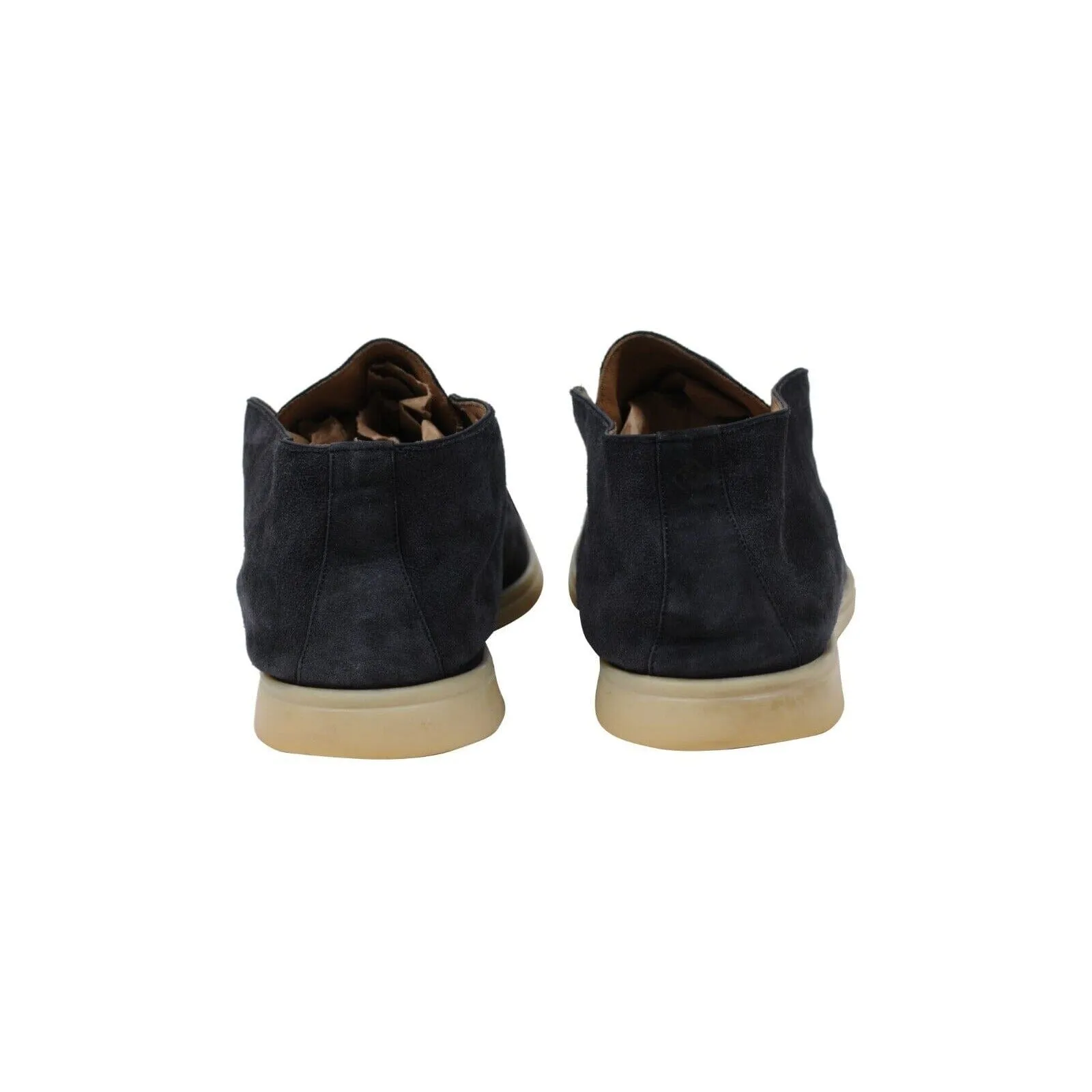Open Walks Blue Suede Slip On Chukkas Ankle Boots