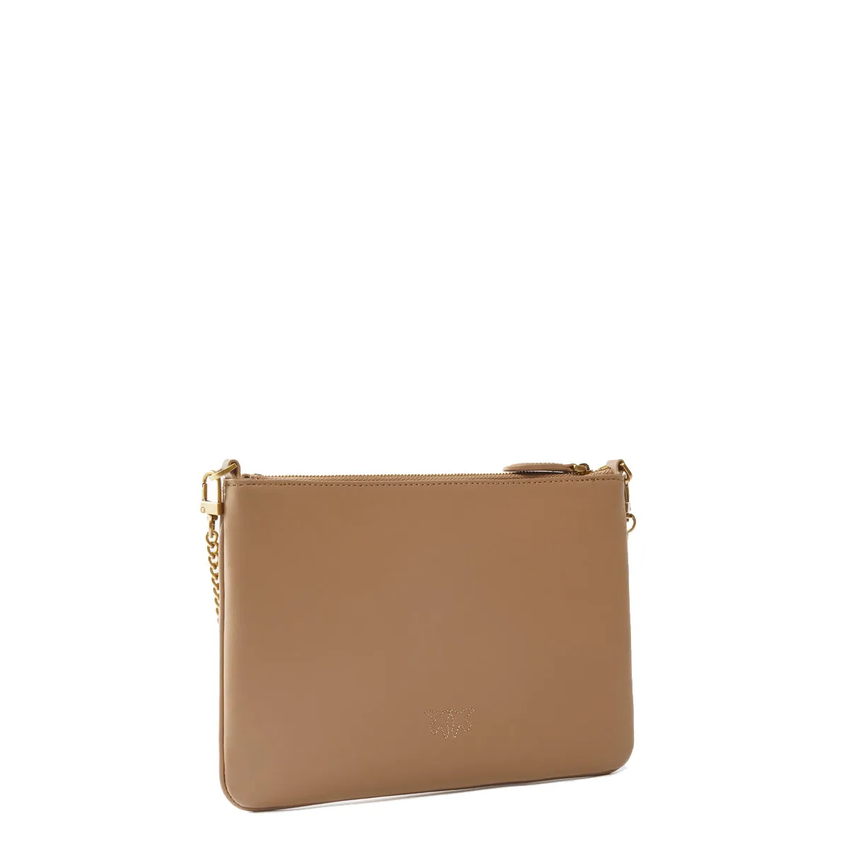 Pinko - Flat Classic Biscotto Zenzero Antique Gold Clutch - 100455A0F1 - BISCOTTO/ZENZERO-ANTIQUE/GOLD