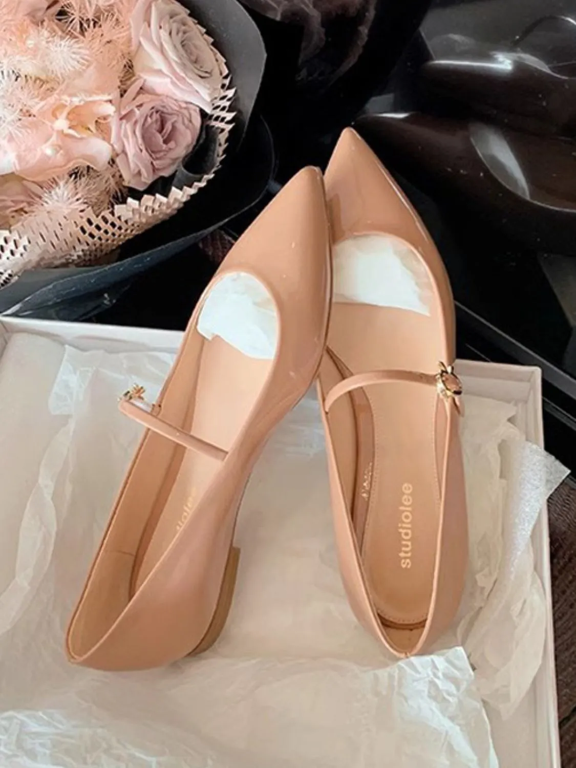 Point Toe Flat Slip-Ons