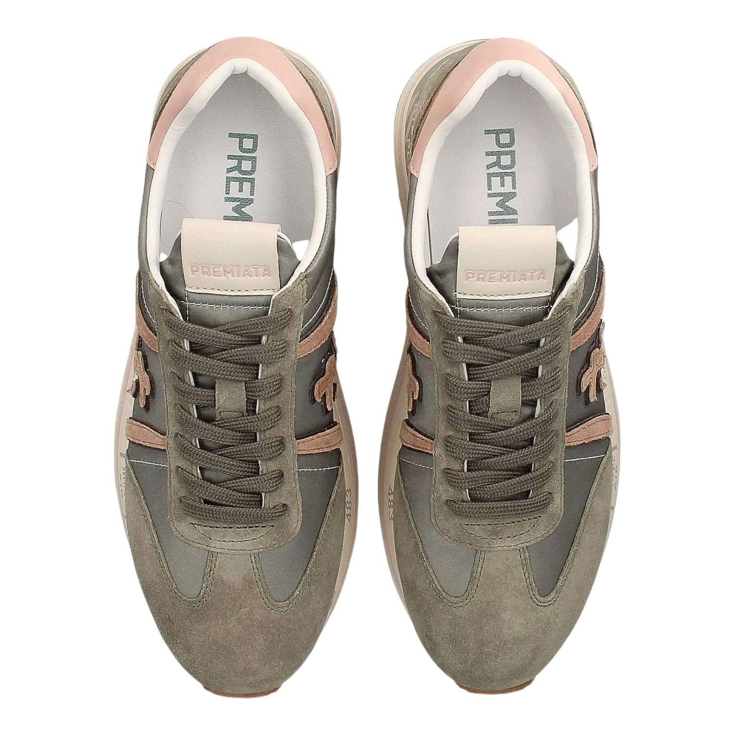 Premiata for Women Khaki/Pink Beth-6956