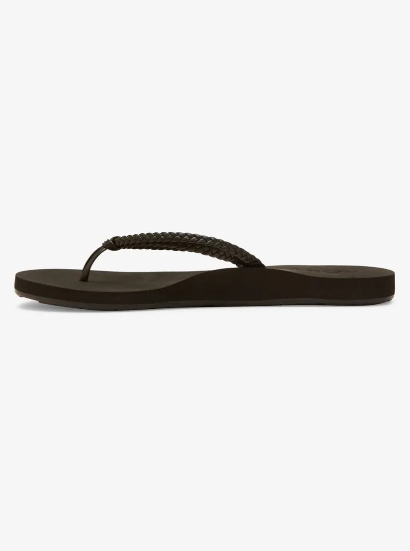 Roxy "Costas II" Women's Flip-Flops - Black 3
