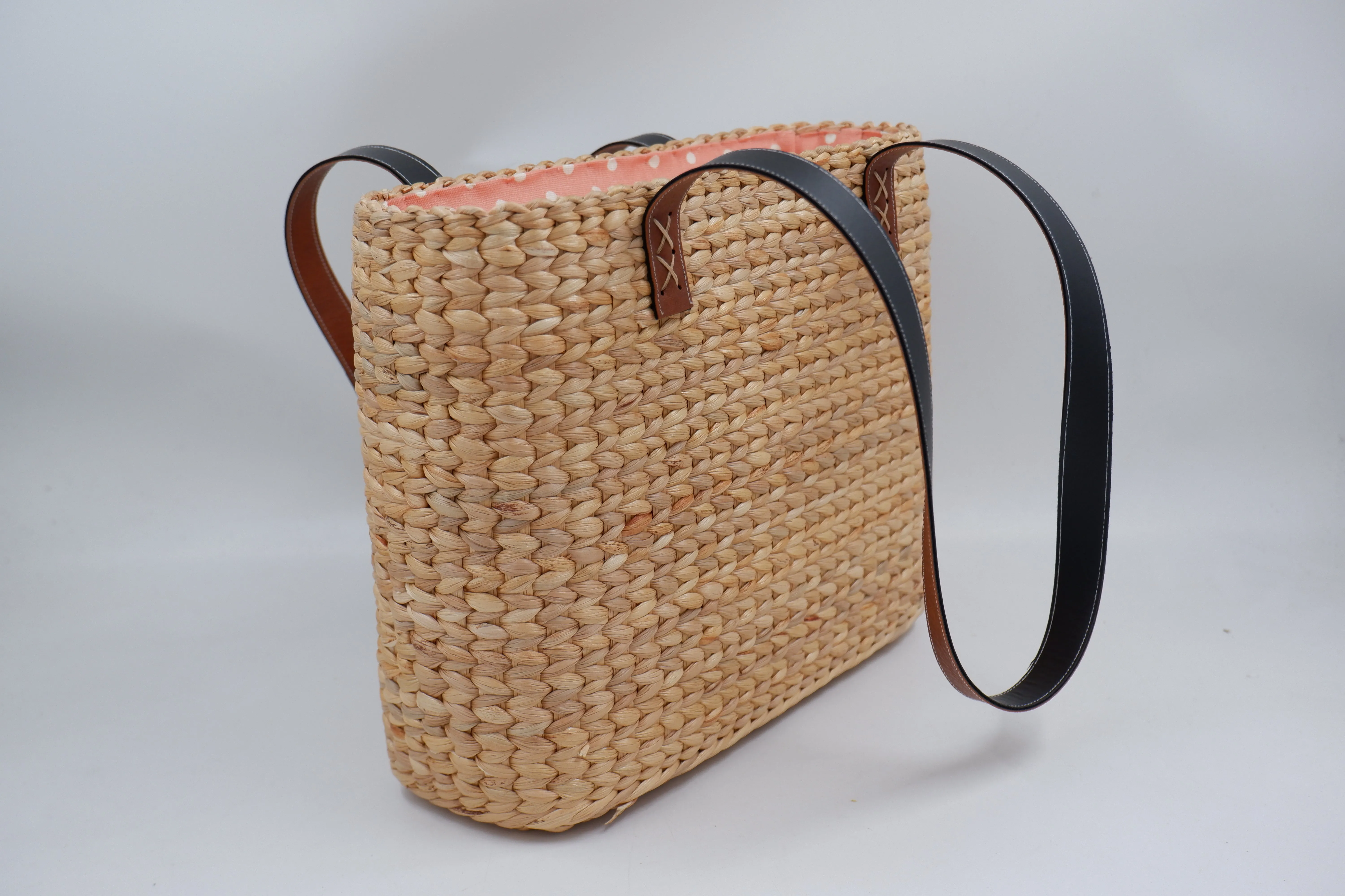 straw and leather handbags seagrass bag