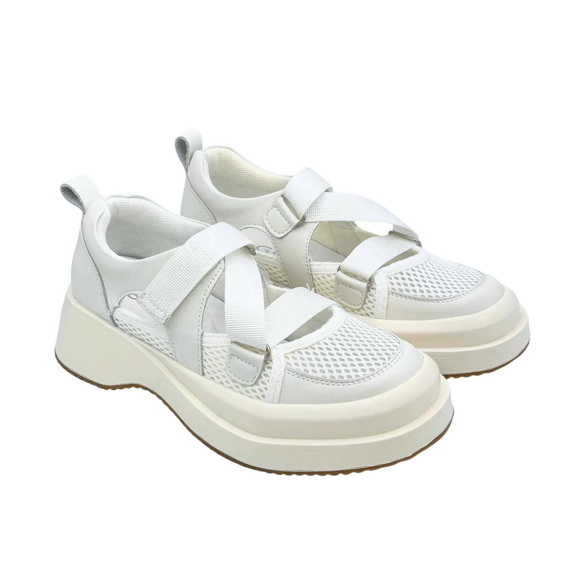 Summer Buckle Chunky Hole Shoes