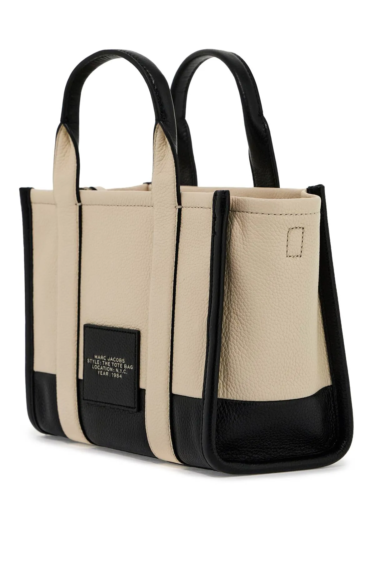 the colorblock small tote bag H006L01RE22 IVORY MULTI