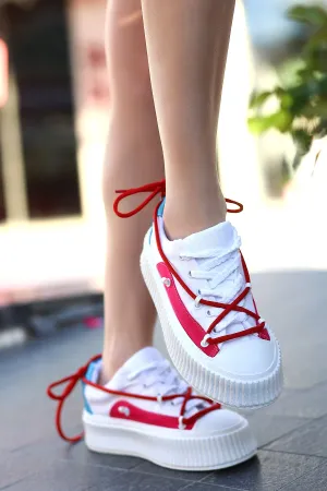 Thick Sole Daily Sport Red