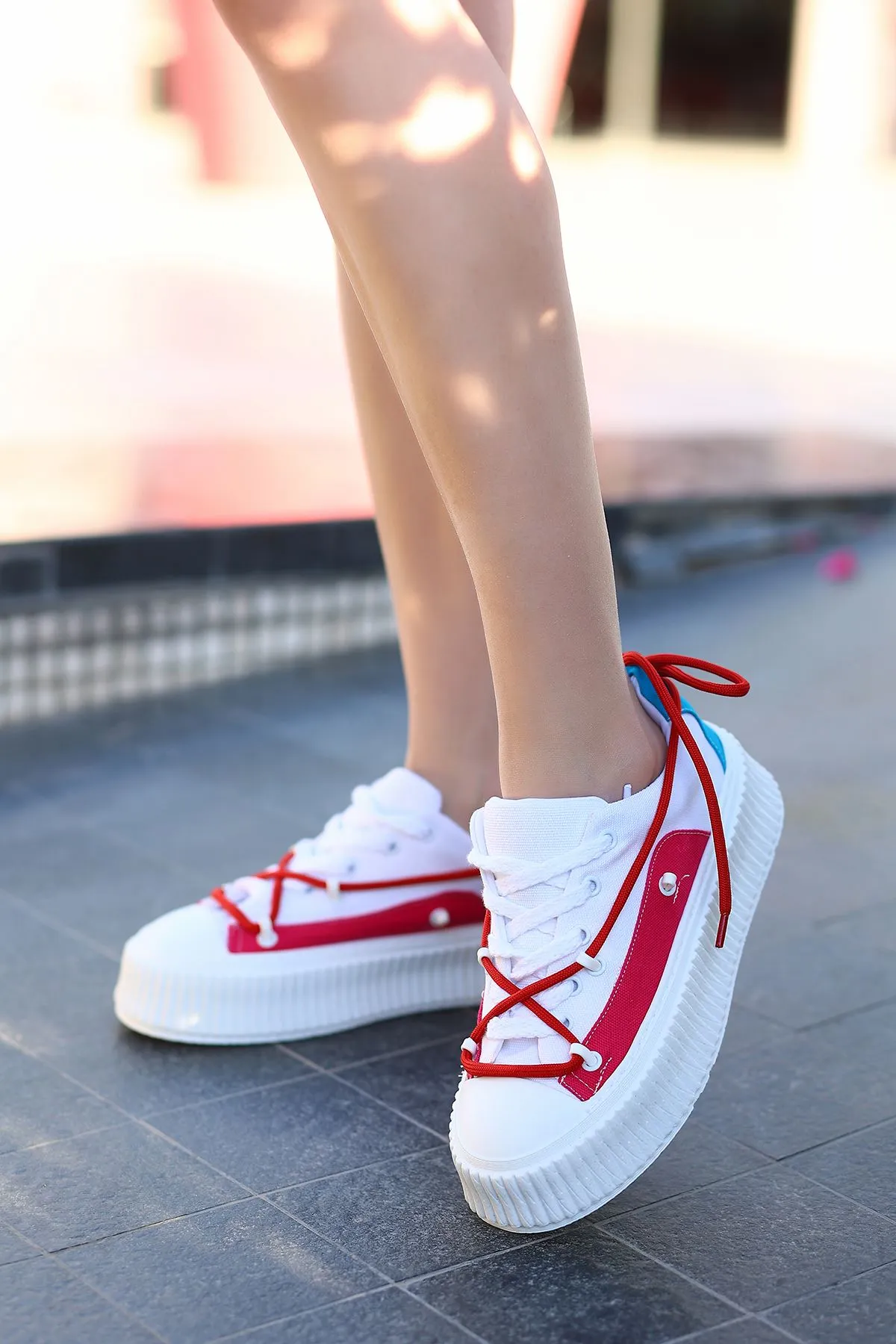 Thick Sole Daily Sport Red