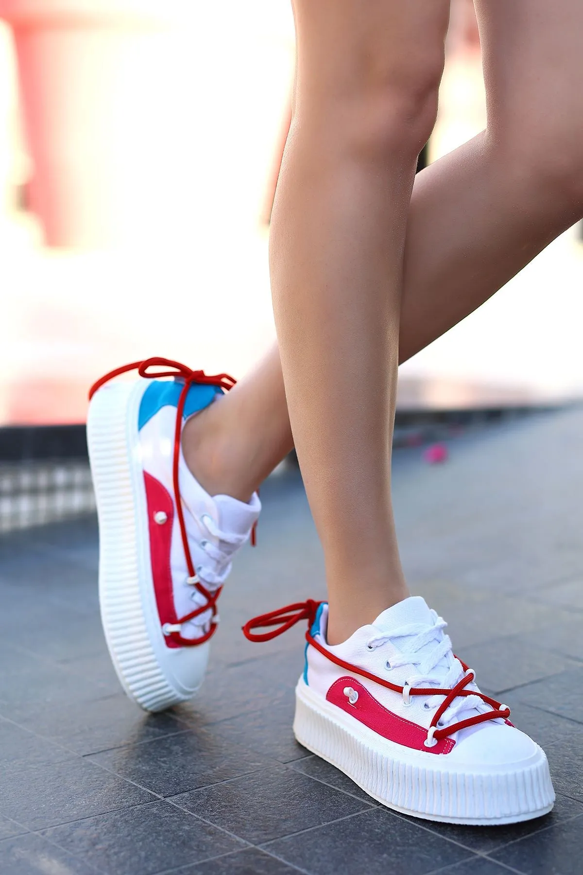 Thick Sole Daily Sport Red
