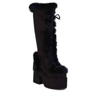 Thick Sole Fur Boots