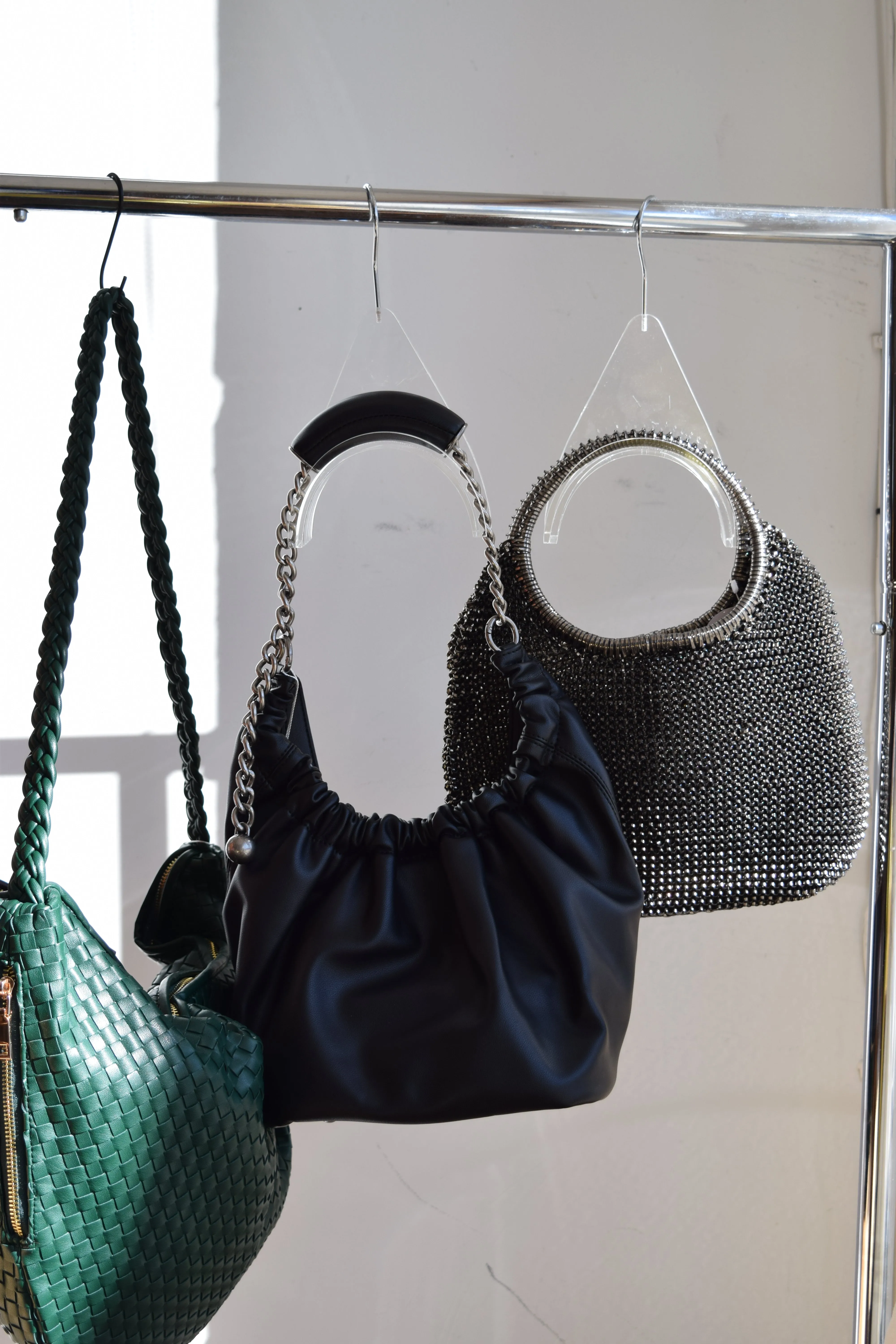 Tiffany Pewter Crochet Jelly Top Handle Bag